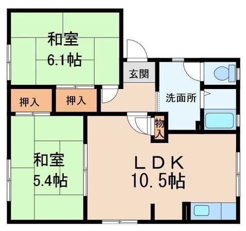 ガーデンハイツ箕島の物件間取画像